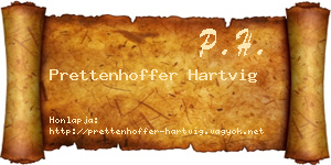 Prettenhoffer Hartvig névjegykártya
